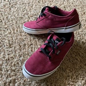 Burgundy vans